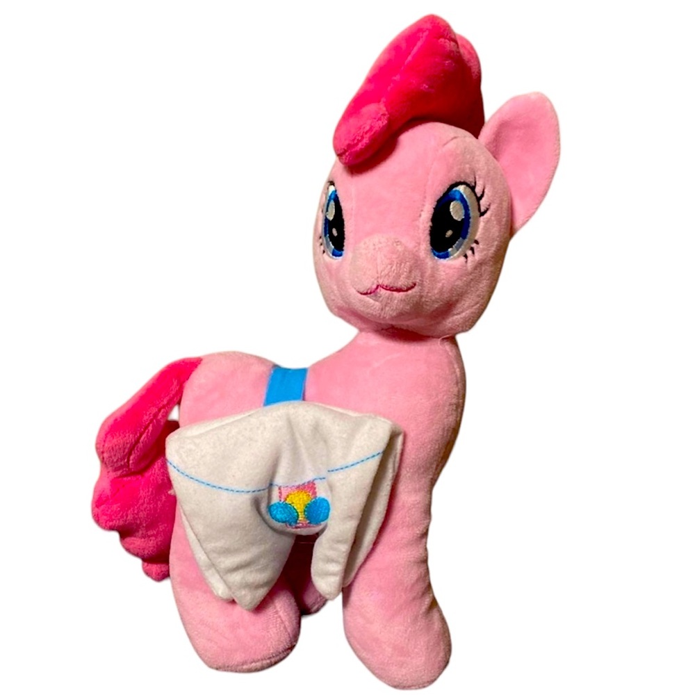 Zoobies My Little Pony Pinkie Pie Book Buddies 2 in 1 Plush Cloth Storybook